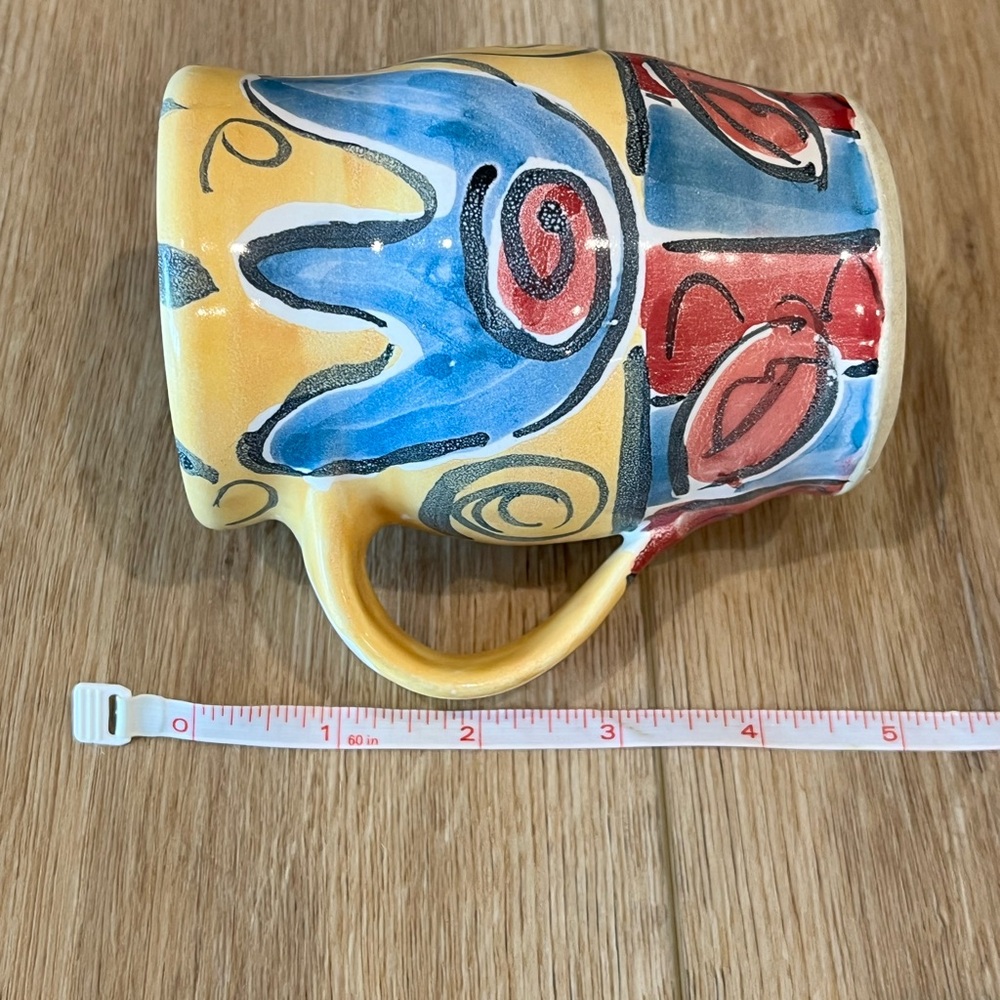 Colorful Abstract Ceramic Mug - Picture 4 of 4